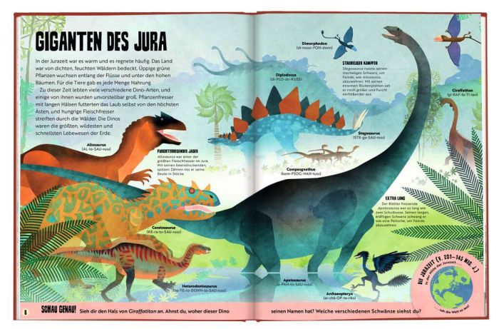 Mein saurierstarker Dino - Atlas - Eine Weltreise zu den Giganten der Urzeit - Moses