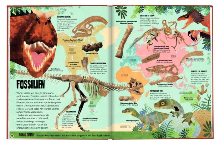 Mein saurierstarker Dino - Atlas - Eine Weltreise zu den Giganten der Urzeit - Moses