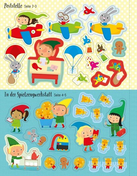 Wichteldorf Stickerheft Weihnachten mit 300 Aufklebern
