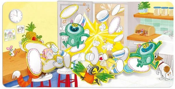 Interaktives Kinderbuch Monster-Pop-ups mit Klappen ab 4
