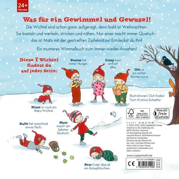 Mein Winterwichtel-Wimmelbuch mit funkelndem Cover ab 2