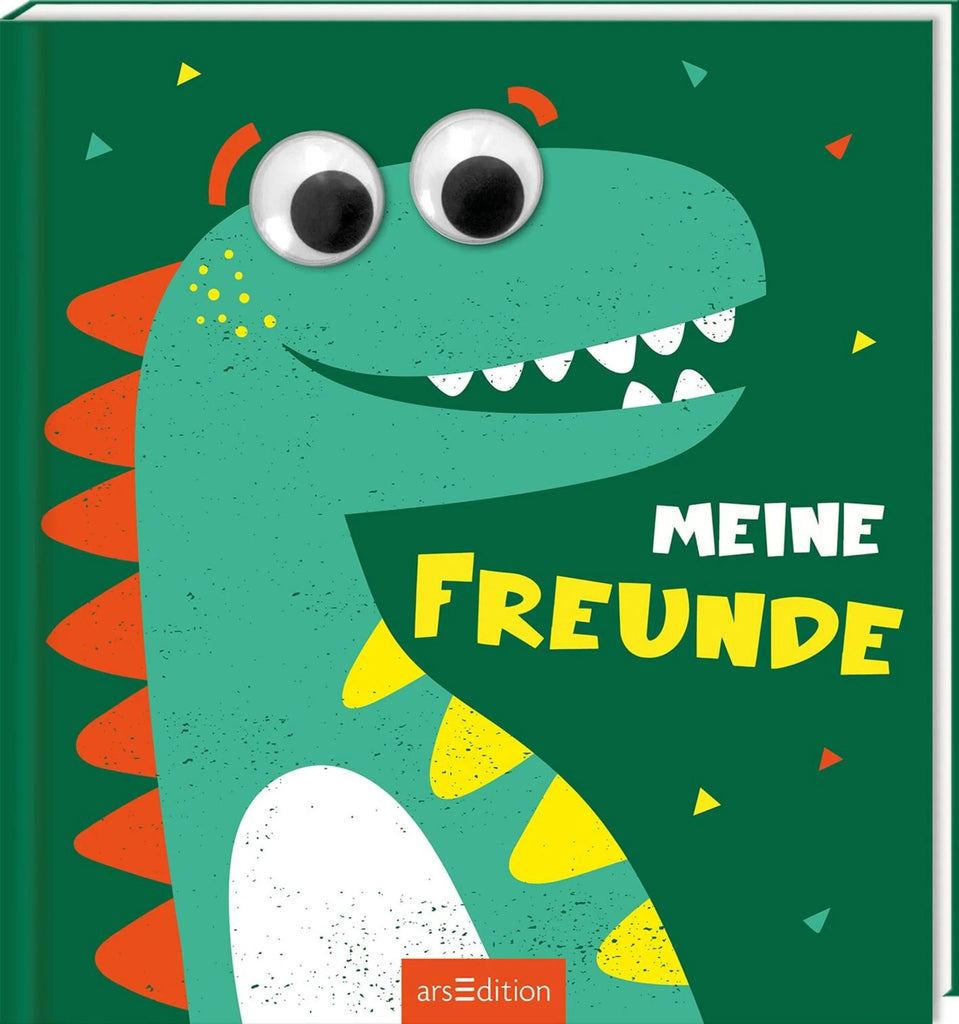 Meine Freunde Dino – Freundebuch mit Wackelaugen für Kinder
