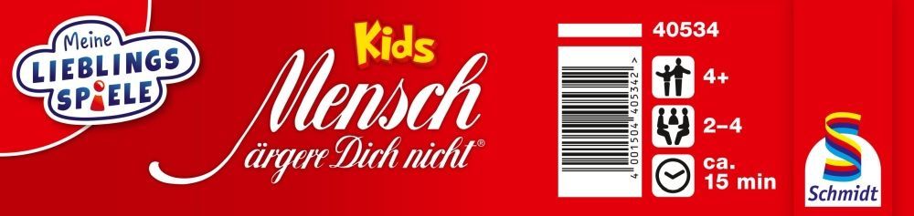 Mensch ärgere Dich nicht Kids mit 3D-Figuren und Farbwürfeln ab 4 Jahren