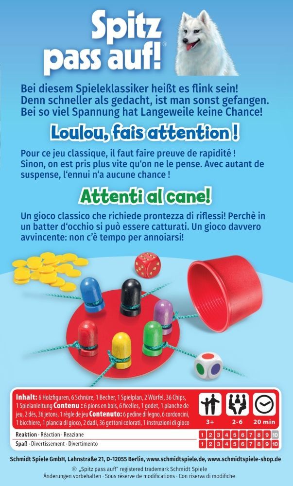 Spitz pass auf Kinderspiel mit Fängerstab und Spielfiguren für Reaktion