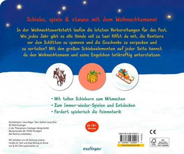 Meine Schiebebahn - Pappe: Hilf mit an Weihnachten - Esslinger