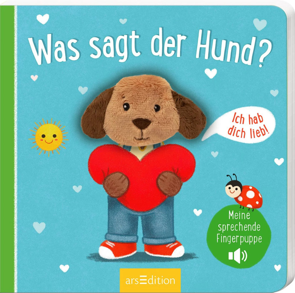 Meine sprechende Fingerpuppe Was sagt der Hund – Buch mit Sound
