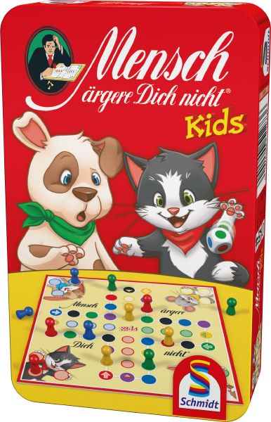 Mensch ärgere Dich nicht Kids – Kinderspiel ab 4 in Metalldose