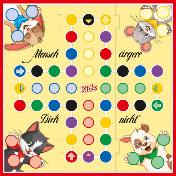Mensch ärgere Dich nicht Kids – Kinderspiel ab 4 in Metalldose