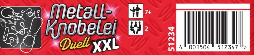 Metall-Knobelei XXL Reisespiel in Metalldose ab 7 Jahren