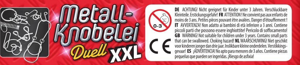 Metall-Knobelei XXL Reisespiel in Metalldose ab 7 Jahren