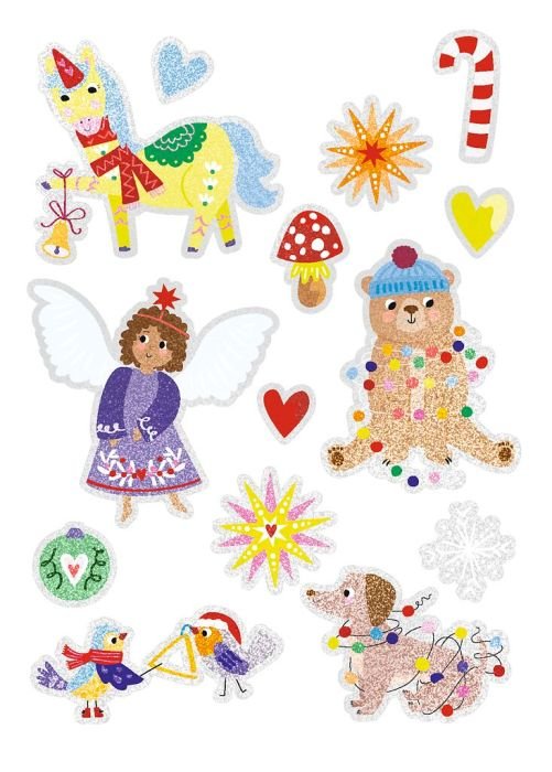 Metallic Tattoos Weihnachten 24 Stück ablösbar
