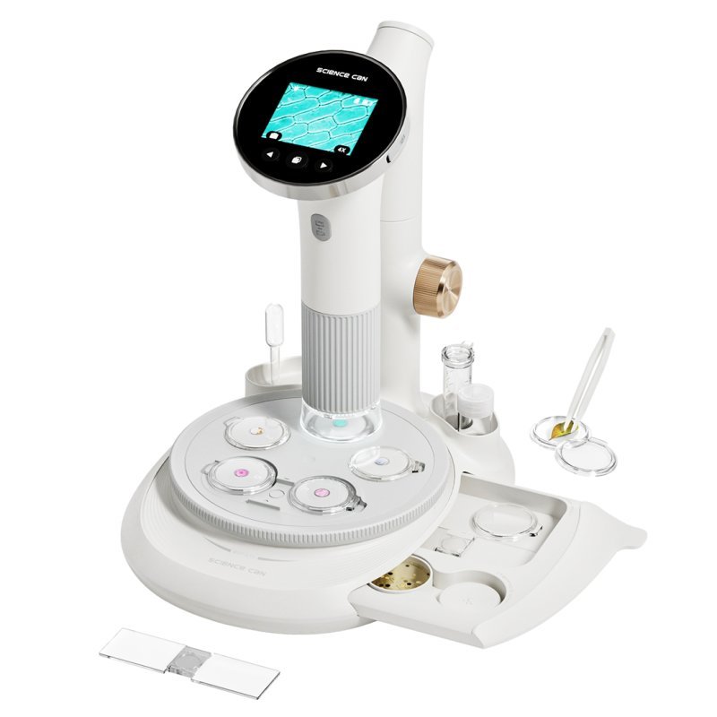 Digitalmikroskop Vision mit Bildschirm und Zubehör für Kinder
