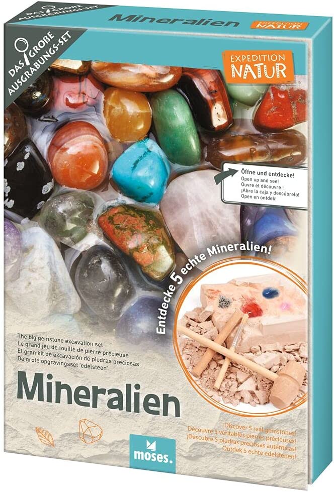 Mineralien - Großes Ausgrabungsset - Moses