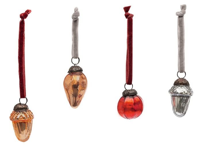 Mini Christbaumkugeln Glas 3,5–4,5 cm für Weihnachtsbaum

