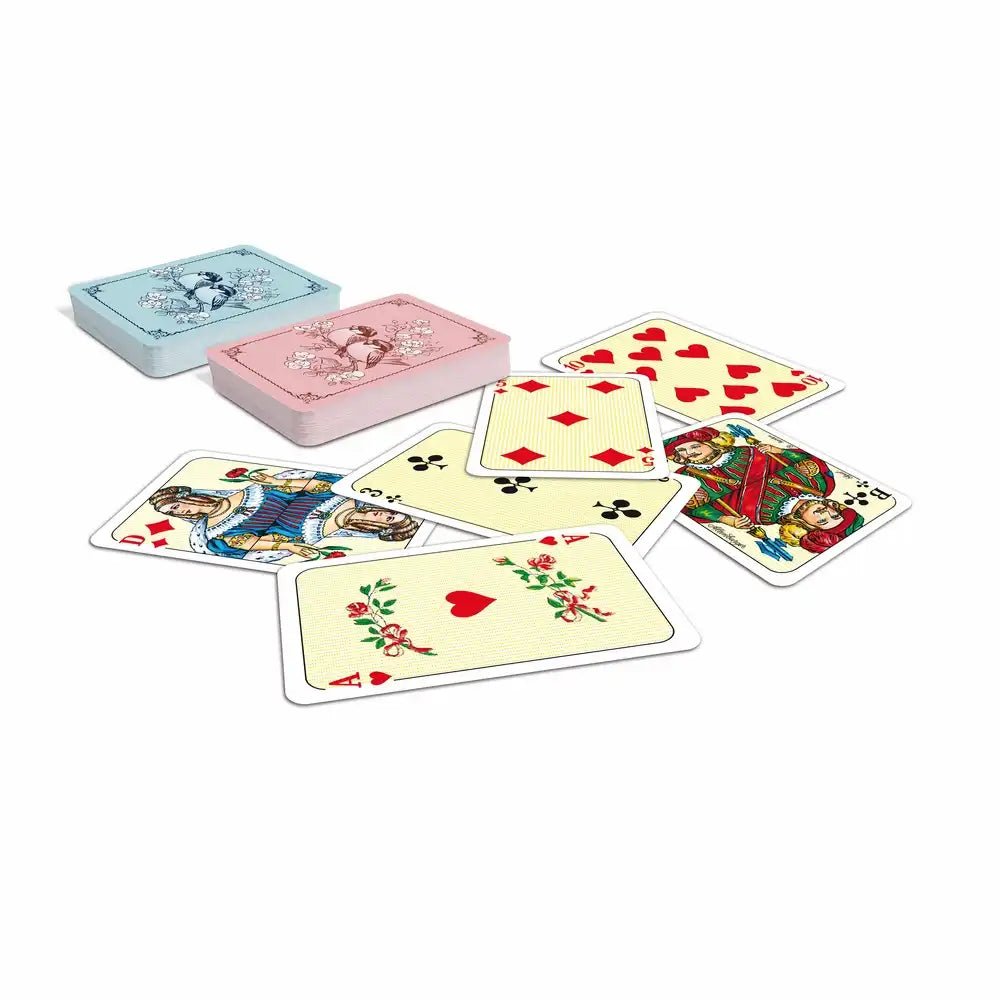 Kleine Spielkarten 36x54 mm für Patience und Rommé
