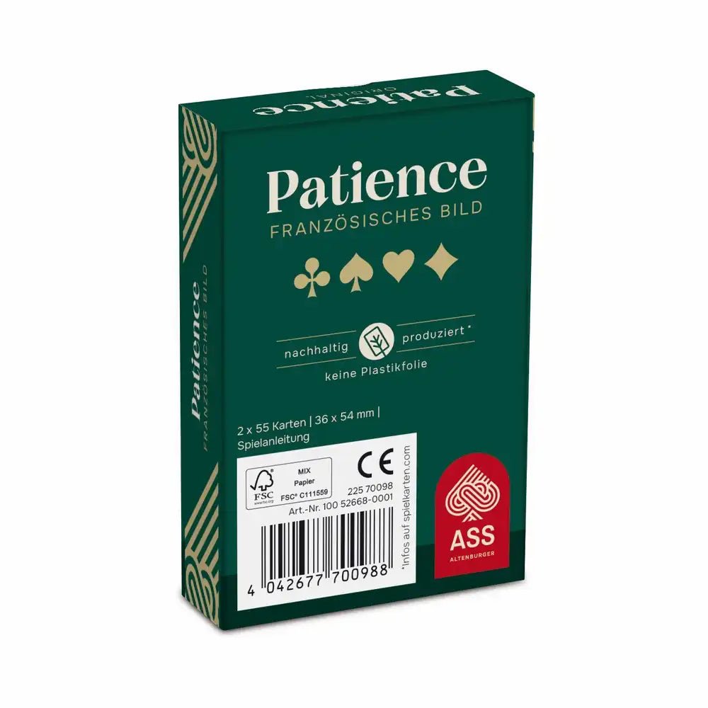 Kleine französische Spielkarten im Kartenset
