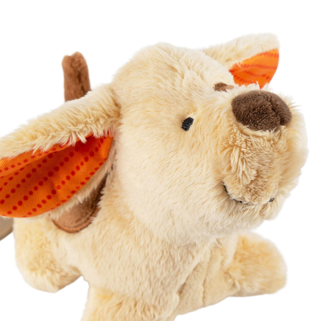 weiche polyester spieluhr hund mit aufhängeschlaufe