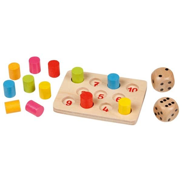 Goki Mini Würfelspiel Shut the Box aus Holz