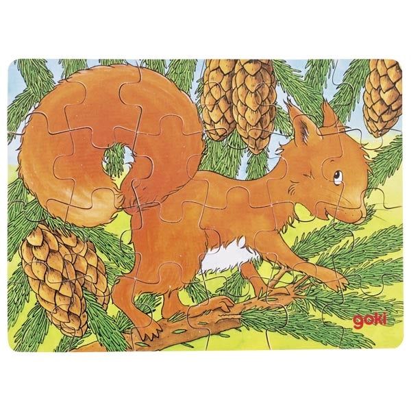 Minipuzzle afrikanische Tiere 6 Movtive   - Goki