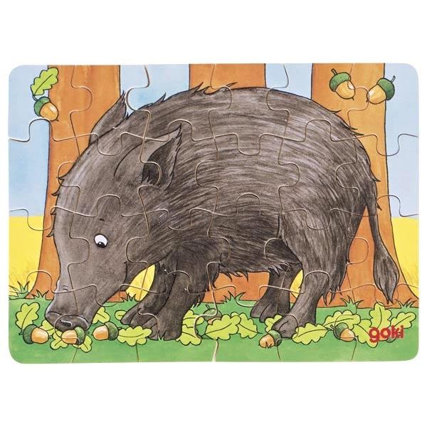 Minipuzzle afrikanische Tiere 6 Movtive   - Goki