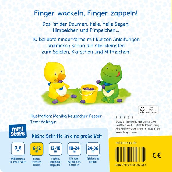 Ministeps: Fingerspiele für Klitzekleine - Ravensburger