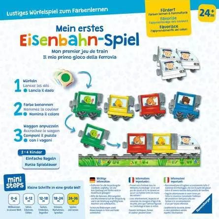 Ravensburger ministeps Eisenbahn‑Puzzle Lern‑Spiel ab 24 Monate