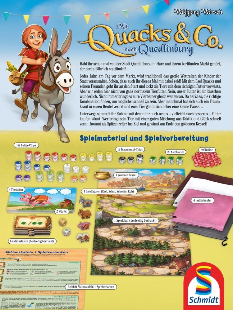 Mit Quacks & Co. nach Quedlinburg – Kinderspiel ab 6 mit Tierwettrennen