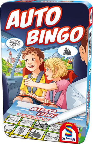 Mitbringspiel - Auto BIngo in Metalldose - Schmidt Spiele