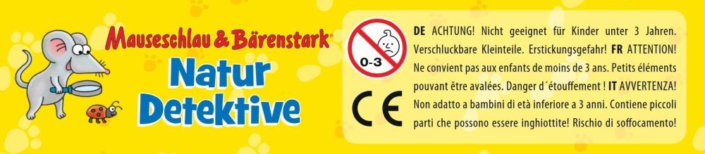 Naturdetektive Reisespiel in Metalldose – Quiz & Kugellabyrinth für Kinder