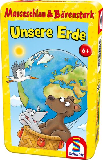 Mitbringspiel - Mauseschlau & Bärenstark - Unsere Erde - in Metalldose - Schmidt Spiele