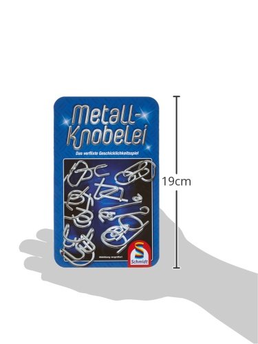 Mitbringspiel - Metall Knobelei Duell - in Metalldose - Schmidt Spiele