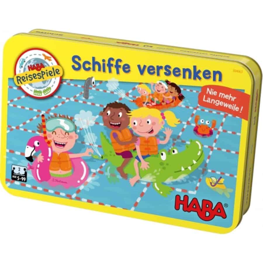 Mitbringspiel - Schiffe versenken Metalldose - Haba