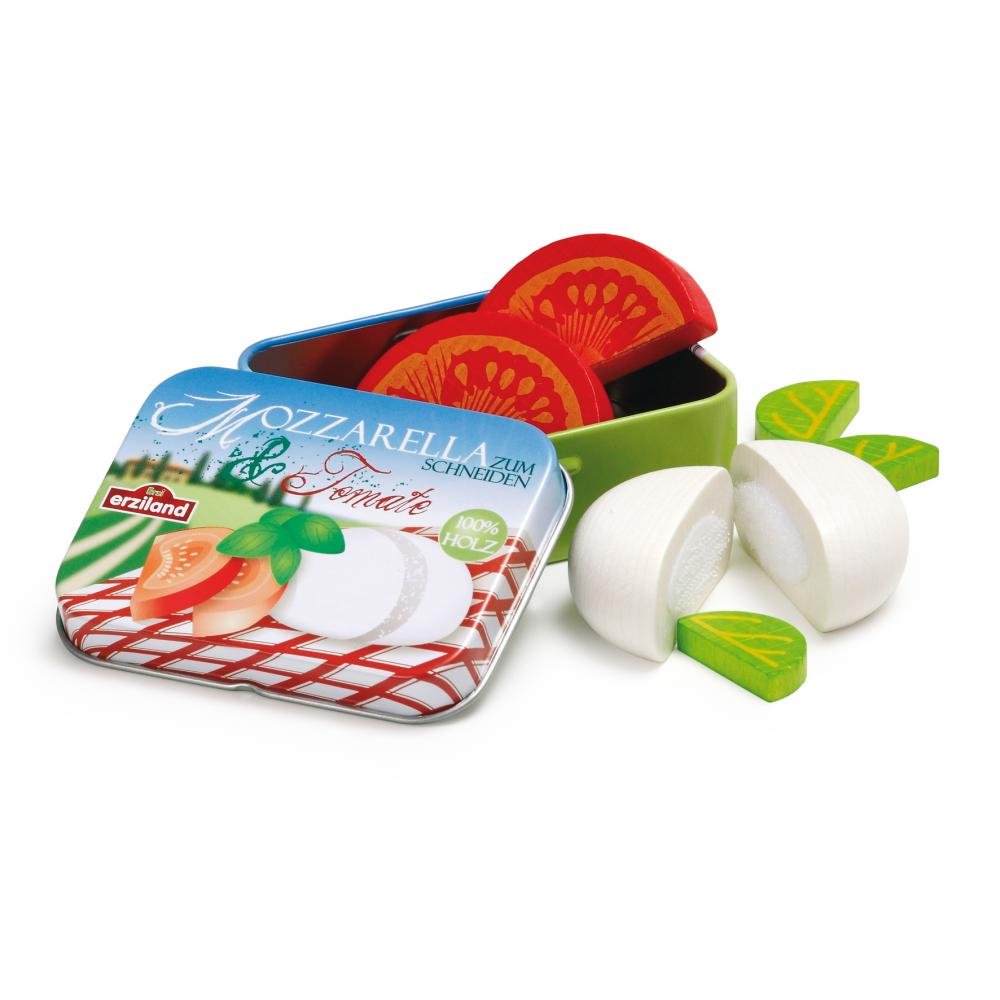 Mozzarella Tomate Holz Erzi Set für Kaufladen
