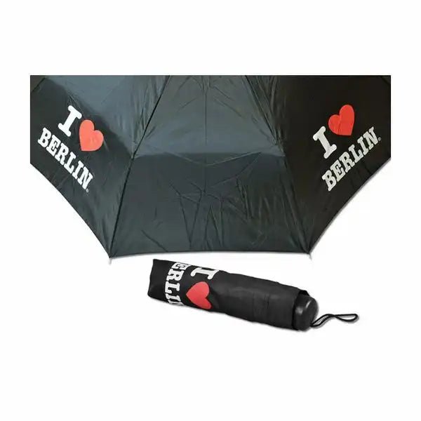 Muddastadt Taschenschirm I love Berlin schwarz