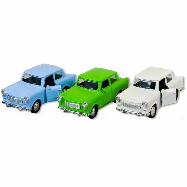 Muddastadt Trabant Modell hellblau grün weiß 7 cm Souvenir
