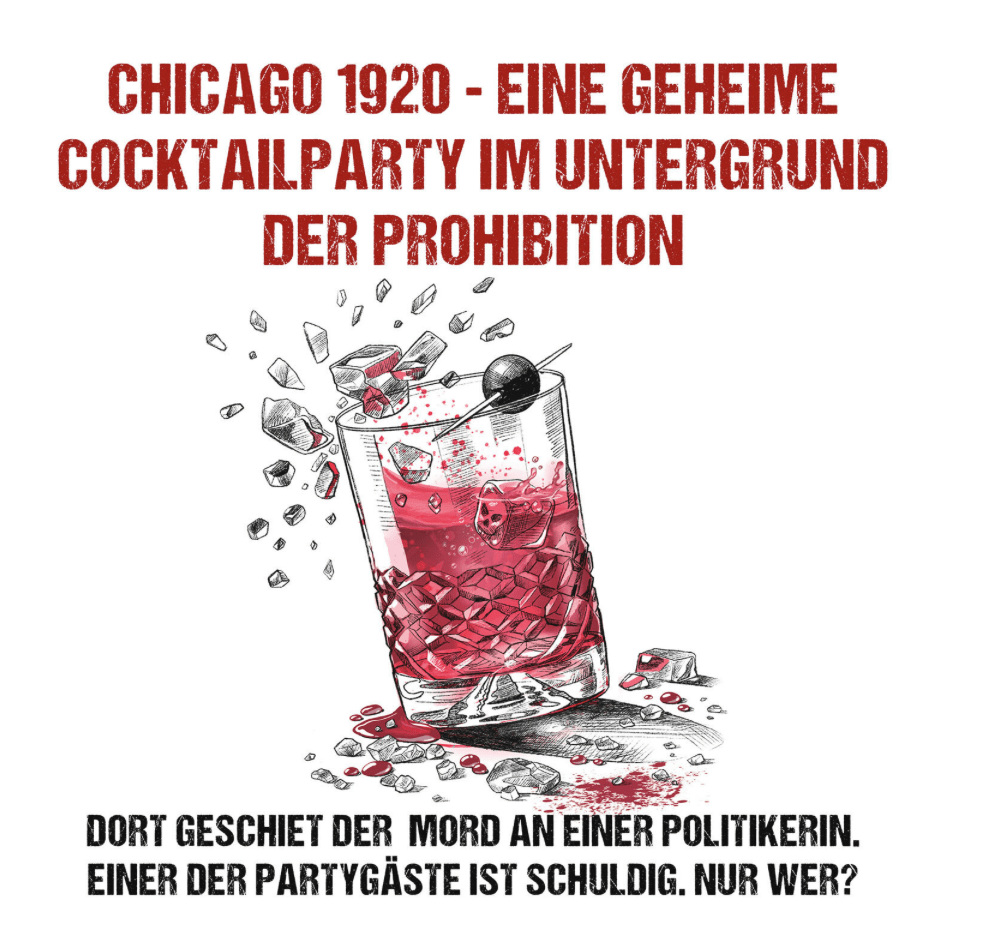 Murder Mystery Party Cocktail Mortale – Krimi-Dinner für 6 Personen ab 16 Jahren