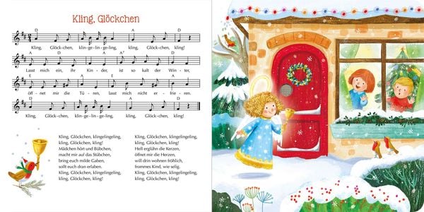Weihnachts-Soundbuch für Babys mit 6 bekannten Liedern
