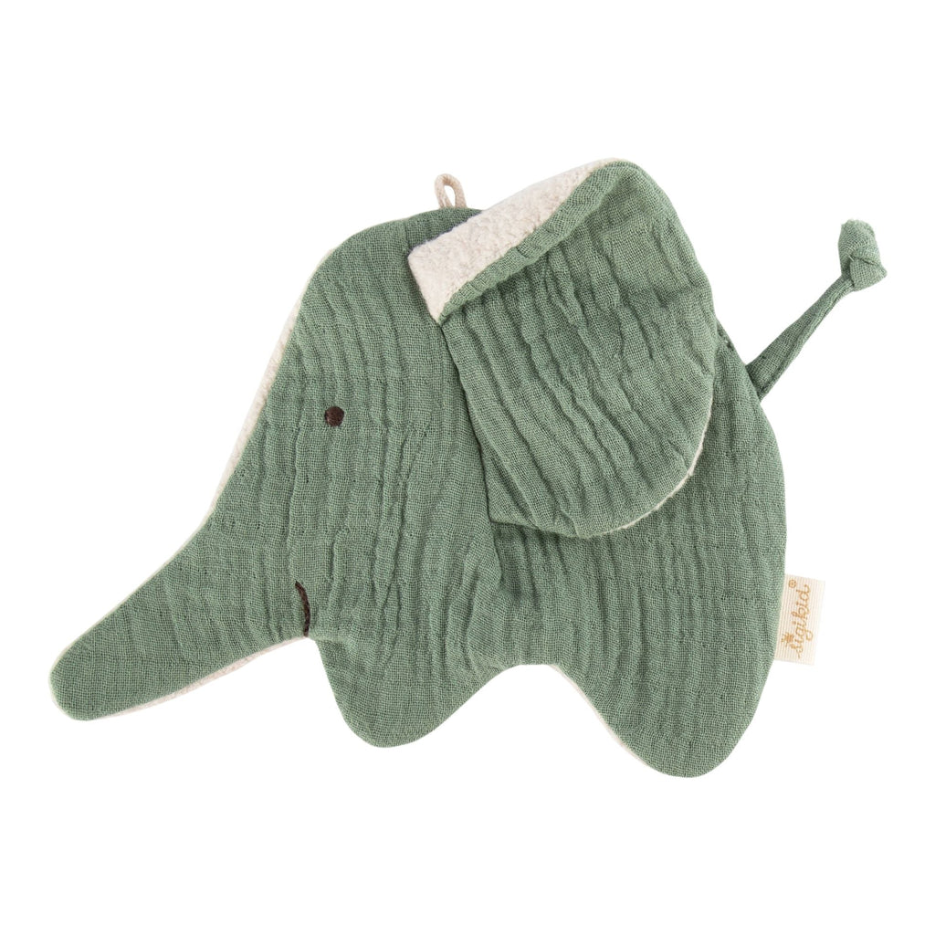 Musselin Knistertuch Elefant grün sigikid Baby ab 3 Monate