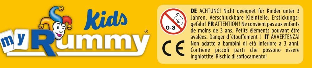 MyRummy Kids Reisespiel in Metalldose – Zahlenlegespiel für Kinder ab 5