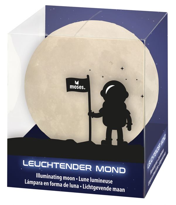 Nachtlicht - Leuchtender Mond - Moses