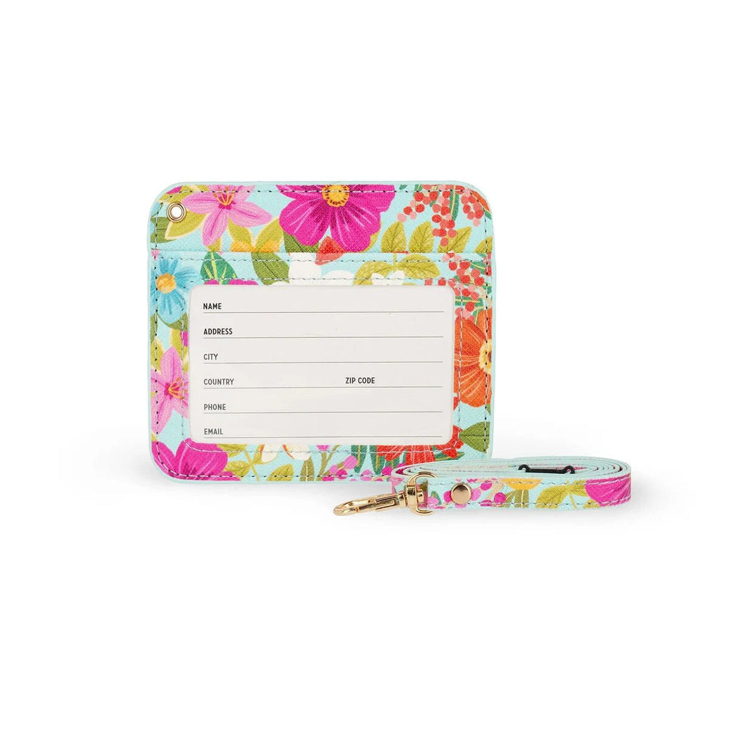 Legami Namensschildhalter Flowers mit Ausweisfach