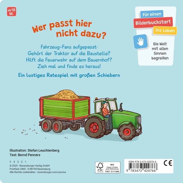 Nanu Fahrzeuge Buch lernen & schieben ab 2 Jahre