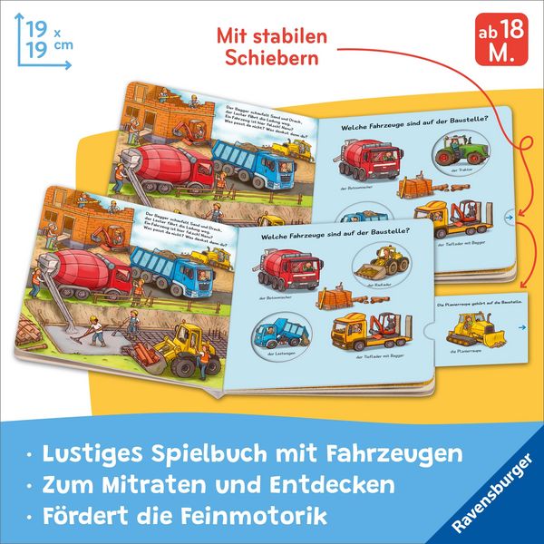 Interaktives Fahrzeugbuch Schieber ab 2 Jahre