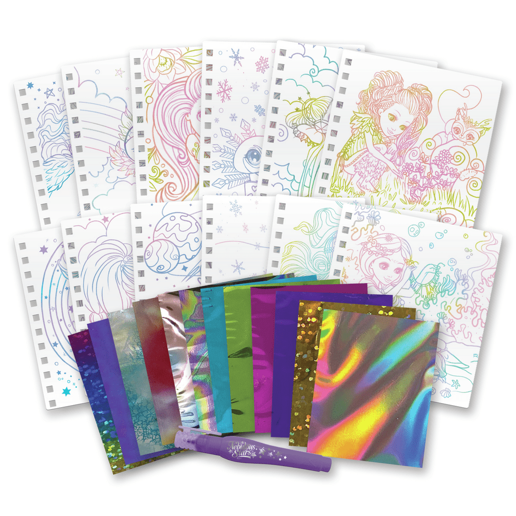 Nebulous Stars Skizzenbuch mit 12 Vorlagen und Folien
