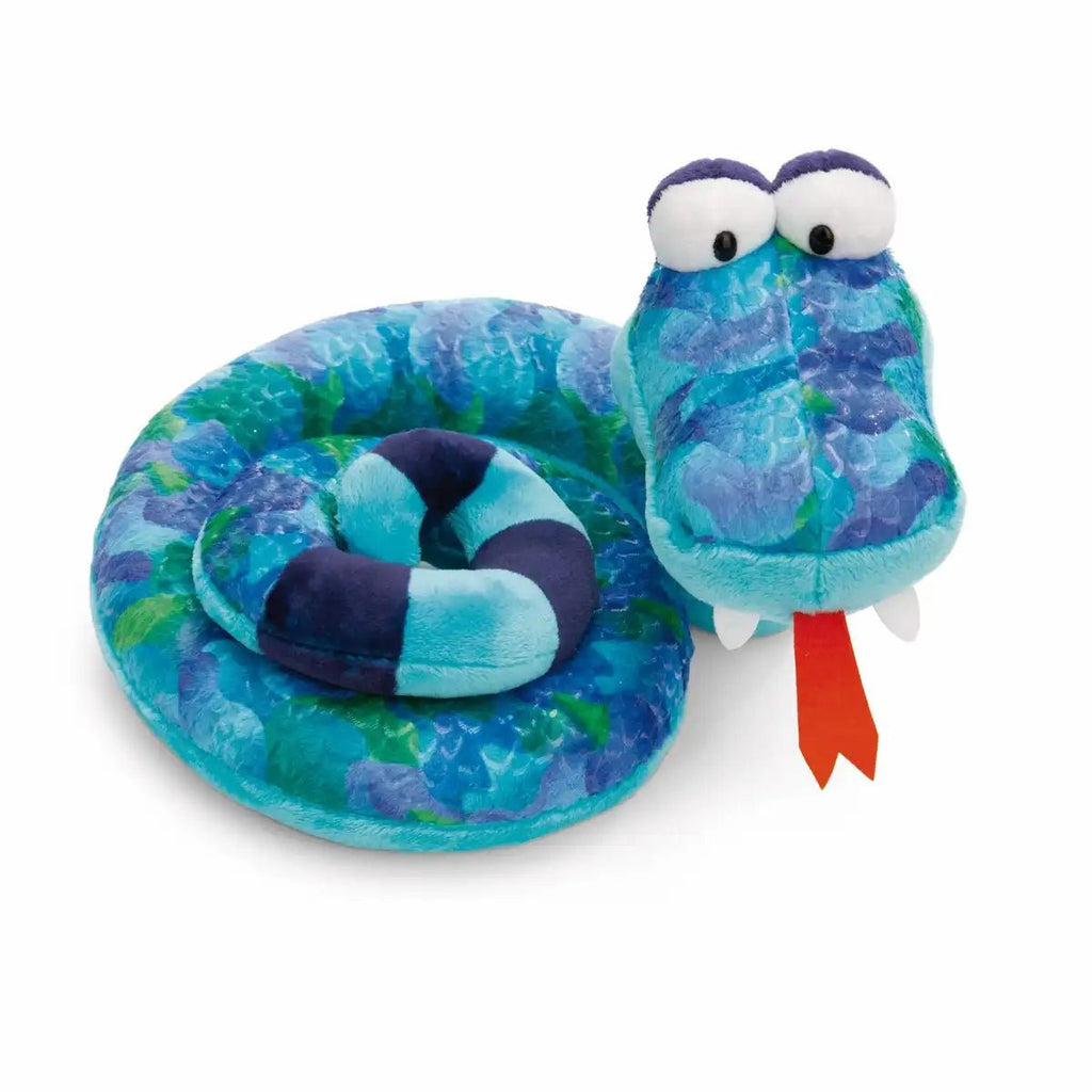 NICI Kuscheltier Schlange ZsaZsa 25cm in Blau-Grün mit Glanz