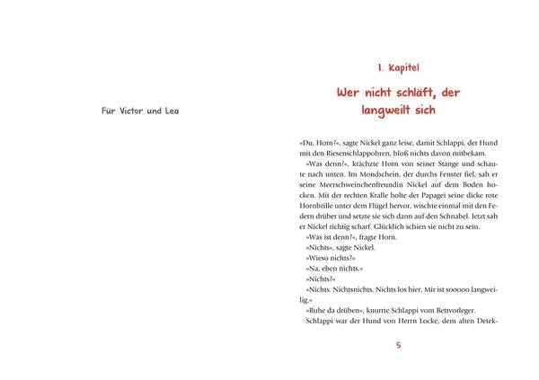 Humorvoller Kinderkrimi mit Meerschweinchen und Papagei