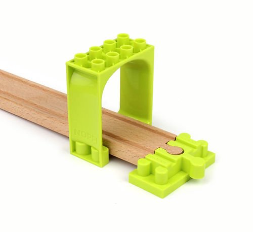 Noppi Eisenbahn Helix Brücke zweite Etage Bausteine