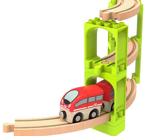 16er Set Brückenbausteine Noppi Eisenbahn ab 2 Jahren