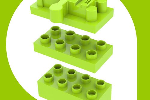 Steigungsbausteine modular Noppi Eisenbahn Helix
