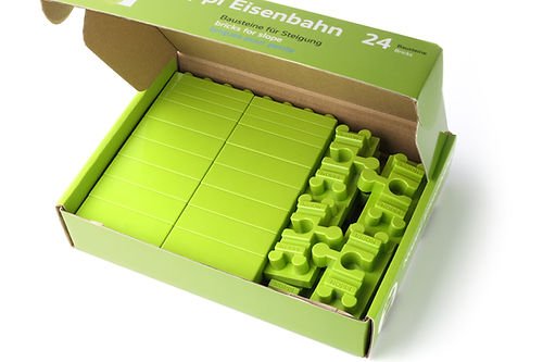 Duplo kompatible Steigungsbausteine Noppi Eisenbahn